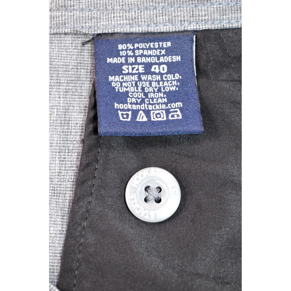 Hook‎ & Tackle Latitude Gray Shorts Men's Size 40 Inseam 9